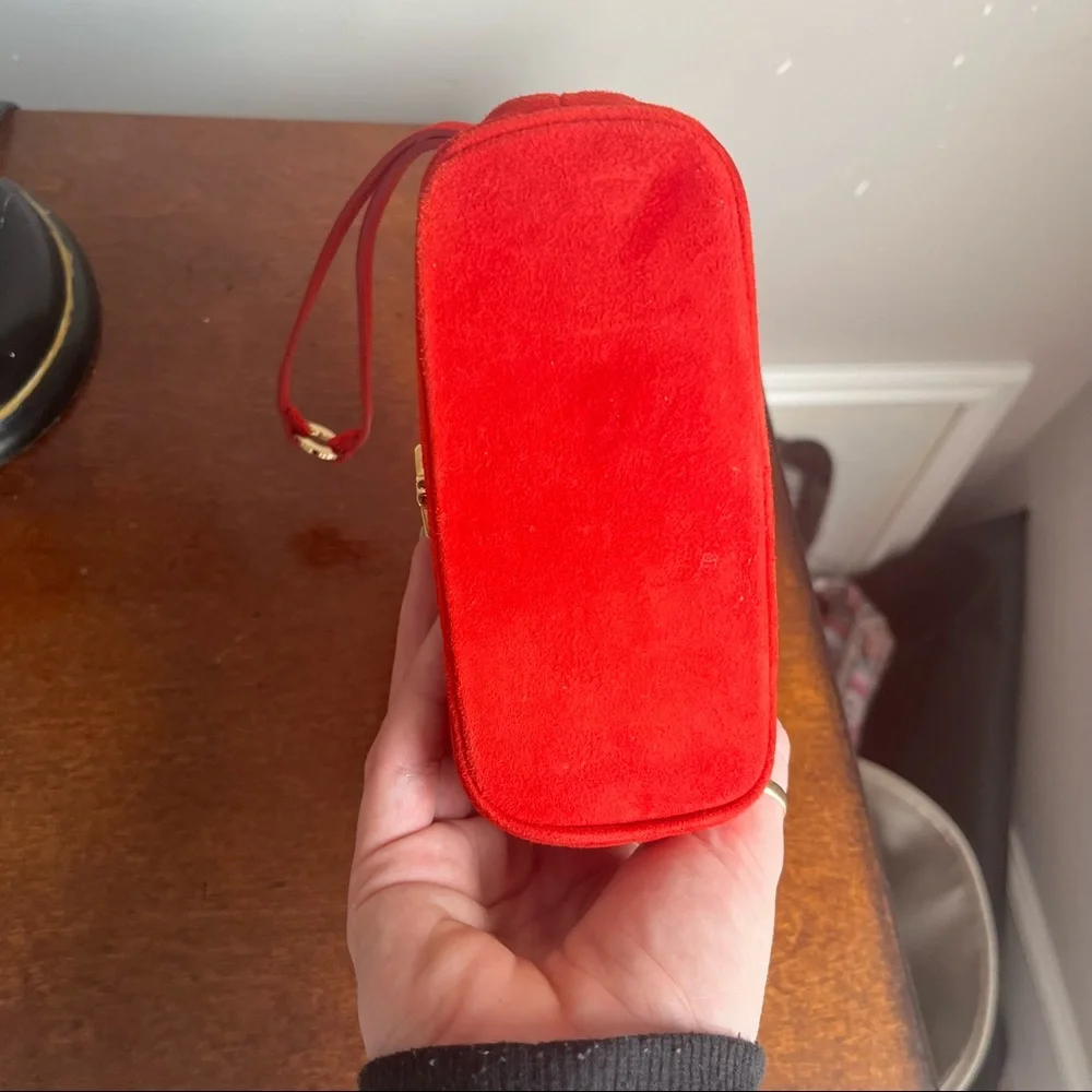 Suede Tres Jolie Pochette in red - Picture 4 of 11